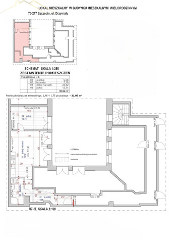 Mieszkanie Sprzedaż Szczecin Śródmieście-Centrum Michała Drzymały 1